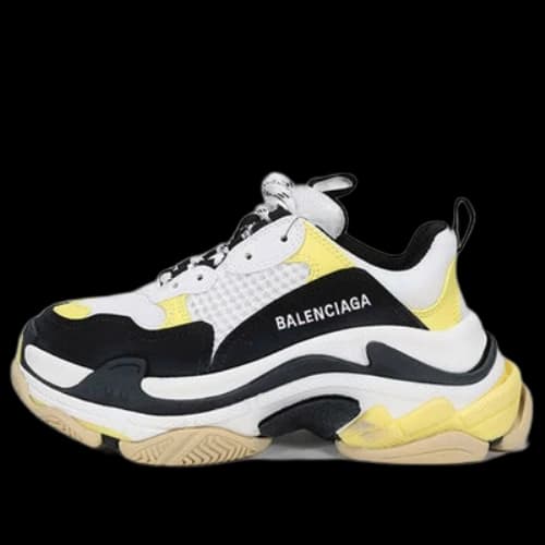 Balenciaga Triple S 'Black Yellow' (Women's)