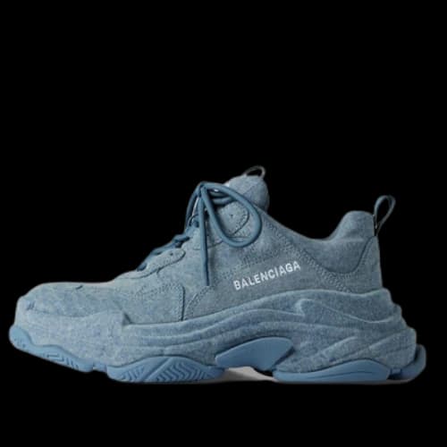 Balenciaga Triple S Sneakers 'Blue Denim' (Women's)