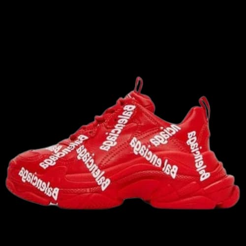 Balenciaga Triple S 'Logotype - Red' (Women's)