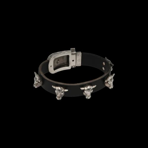 Gucci Anger Forest Bull Head Bracelet Silver