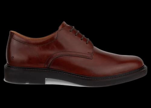 Ecco Metro London Derby Shoes Cognac