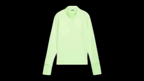 Puma Women's Run Grid Fleece Half Zip Jacket Fizzy Apple