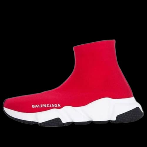 Balenciaga Speed Logo Sports Shoes Red (Women's)