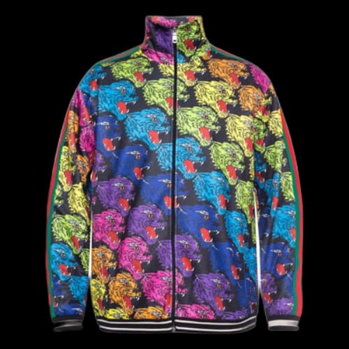 Gucci Panther Face Technical Jersey Jacket 'Multicolor'
