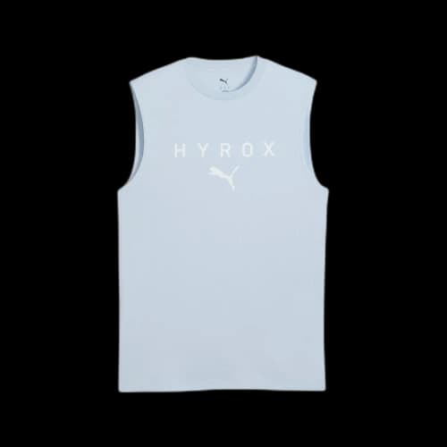 PUMA Tank Tops Men's Light Blue Crew Neck Moderate Other