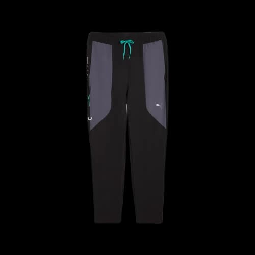 PUMA Sports Pants Men's PUMA Black/Vibrant Green Moderate