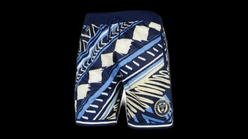 Mitchell & Ness Philadelphia Union Tribal Fashion Shorts Navy