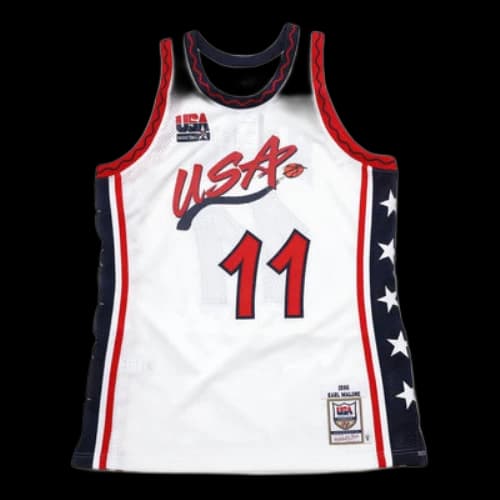 Mitchell & Ness Team USA 1996 Home Authentic Player Jersey 'Karl Malone'