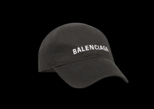 Balenciaga Logo Cap Black/White
