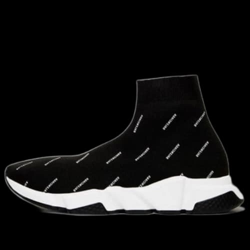 Balenciaga Speed 2.0 Sneakers 'Black Logo Print'