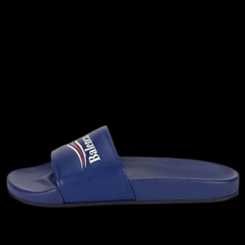 Balenciaga Pool Sandal Political Sandals Blue
