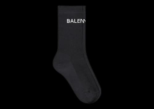 Balenciaga Logo Socks Black/White
