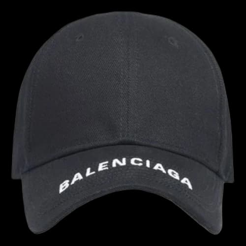 Balenciaga Logo Visor Cap 'Black White'