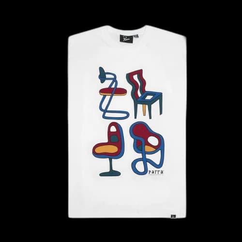 Parra Unreasonable Chairs T-Shirt 'White'