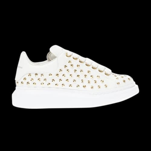Alexander McQueen Oversized Sneaker 'White Gold Spikes' (Women's)