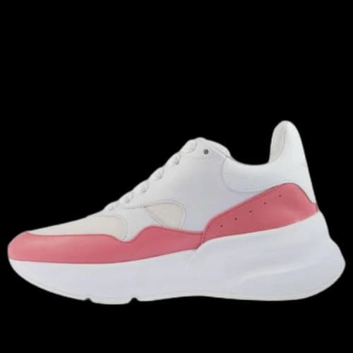 Alexander McQueen Oversized Runner in Nappa Calf Leather 'White Pink' (Women's)