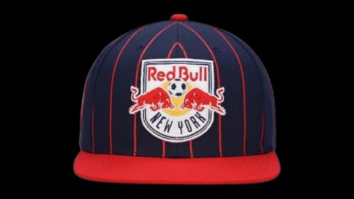 Mitchell & Ness New York Red Bulls Team Pin Snapback Hat Navy