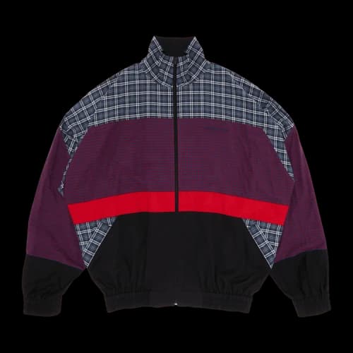 Balenciaga Plaid Colorblock Windbreaker