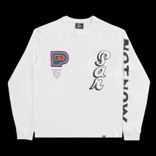Parra There Will Be Not Long Sleeve T-Shirt 'White'