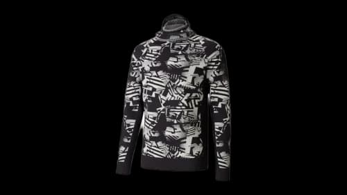 Puma Nemen X Scuba Graphic Long Sleeve Sweatshirt White