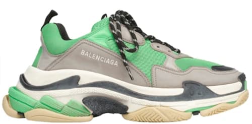 Balenciaga Triple S Green Grey