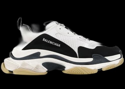Balenciaga Triple S Black White