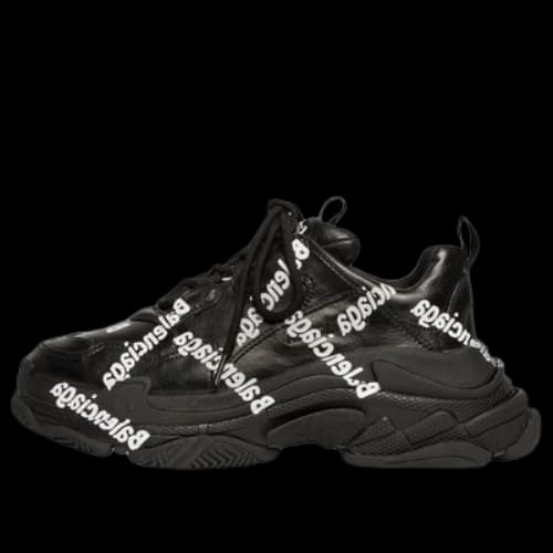 Balenciaga Triple S Logotype Sneakers 'Black'