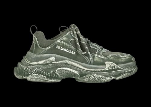 Balenciaga Triple S Faded Green