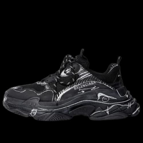Balenciaga Triple S 'Black White'