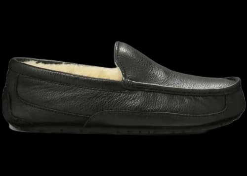 UGG Ascot Leather Slipper Black