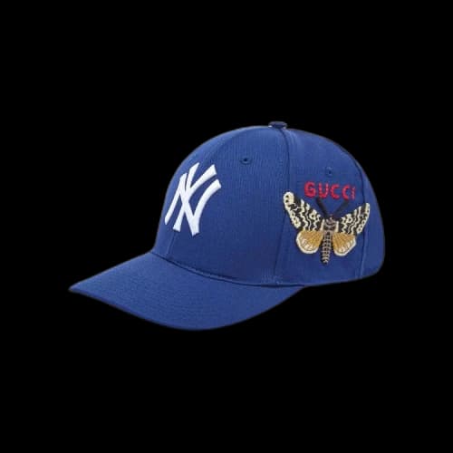Gucci NY Yankees Patch Baseball Cap 'Blue'