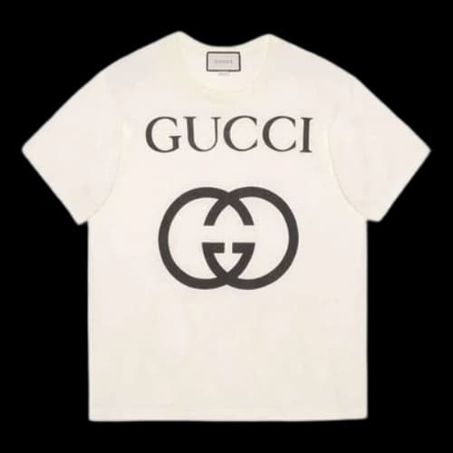 Gucci Interlock Double G Printing Short Sleeve White (Women's)