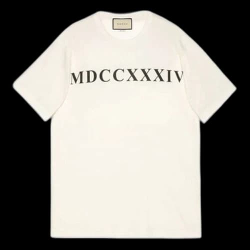 Gucci Printing Alphabet Logo Short Sleeve White