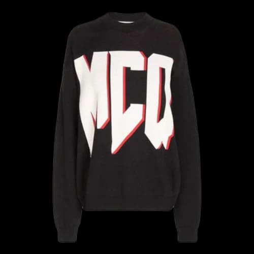Alexander McQueen Alphabet Printing Hoodie 'Black' (Women's)