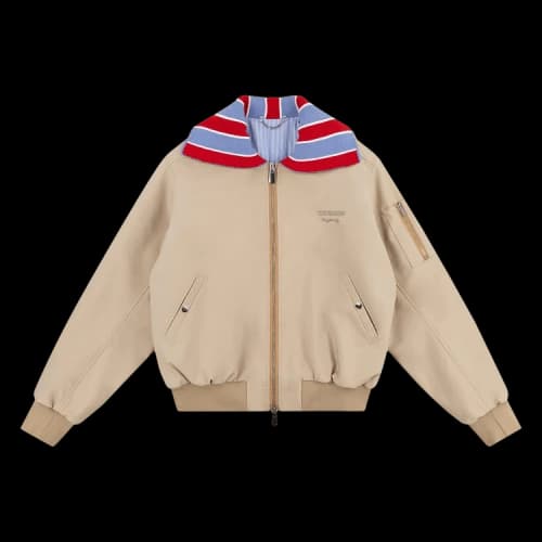 Charles Jeffrey Loverboy Knit Patch Bomber Jacket 'Black'