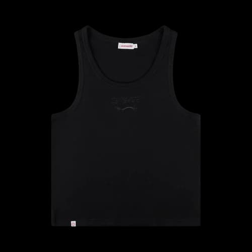 Charles Jeffrey Loverboy Knitted Logo Tank Top 'Black'