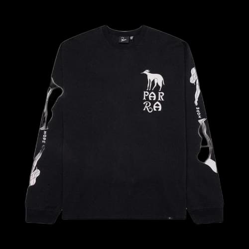Parra Dog T-Shirtraining Long Long-Sleeve T-Shirt 'Black'