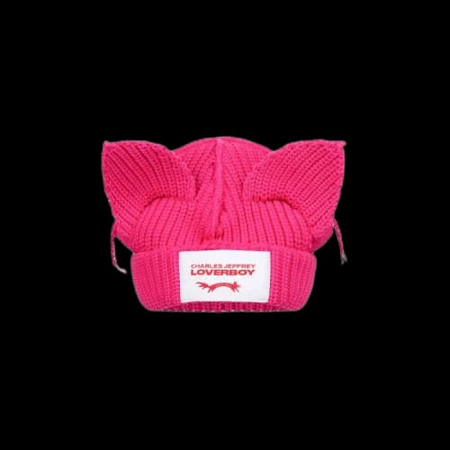 Charles Jeffrey Loverboy Chunky Ears Beanie 'Pink'