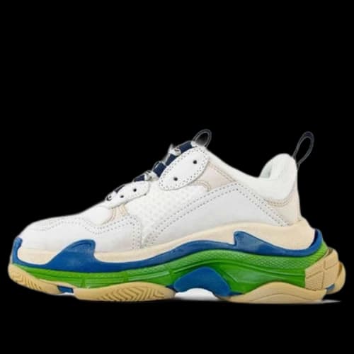 Balenciaga Triple S Calfskin Sneakers White
