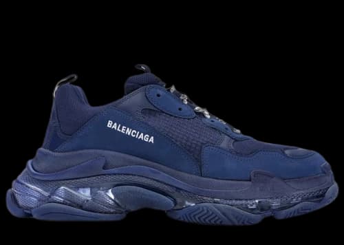 Balenciaga Triple S Clear Sole Navy