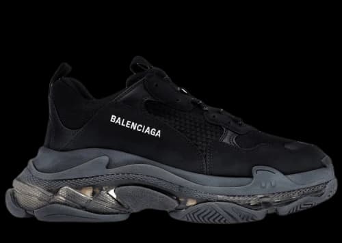 Balenciaga Triple S Clear Sole Black