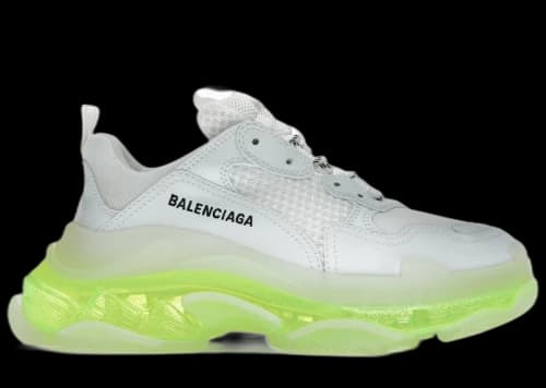 Balenciaga Triple S Clear Sole White Fluo Yellow
