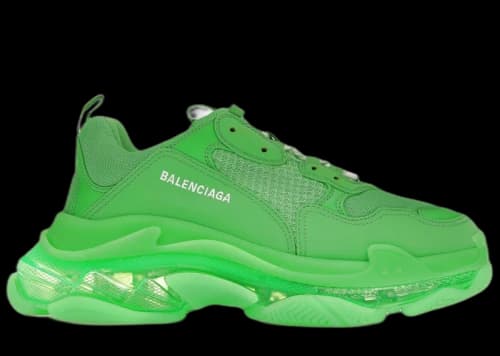 Balenciaga Triple S Clear Sole Bright Green