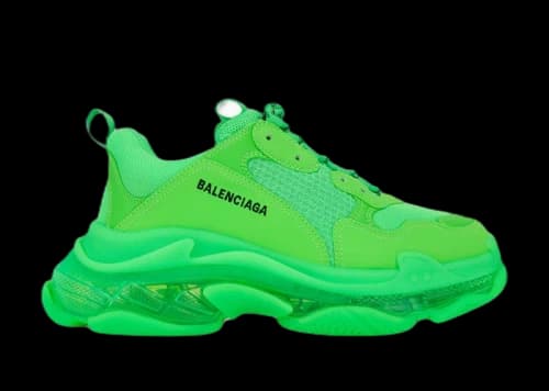 Balenciaga Triple S Clear Sole Fluo Green
