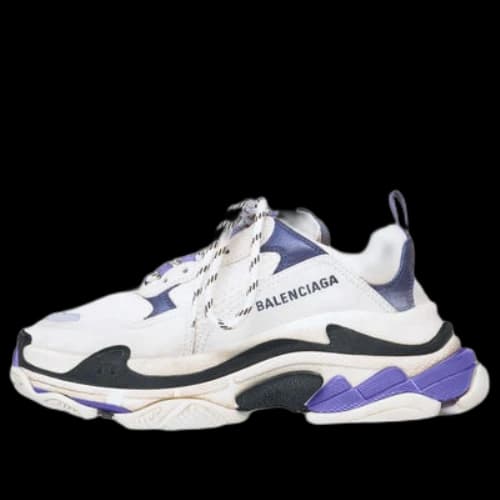 Balenciaga Triple S Trainer 'White Navy Purple' (Women's)