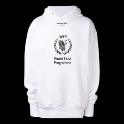 Balenciaga x World Food Programme Hoodie 'White Black'