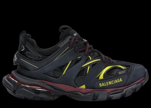 Balenciaga Track Trainers Black Bordeaux