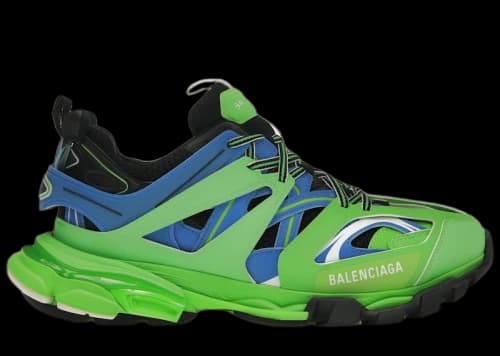 Balenciaga Track Trainers Green Blue