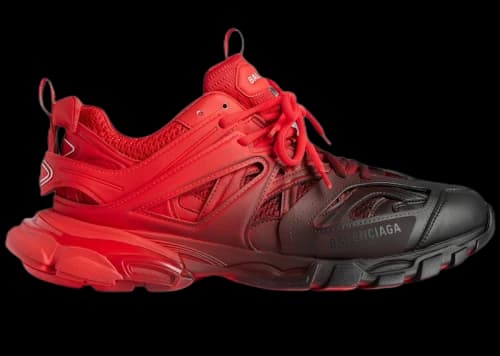 Balenciaga Track Gradient Sneaker Red Black