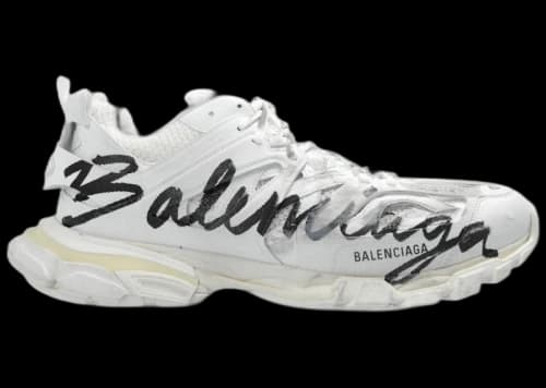 Balenciaga Track Signature White Black